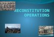 AGENDA DEFINE RECONSTITUTION IDENTIFY THE IMPORTANCE OF RECONSTITUTION REFERENCES REQUIREMENTS