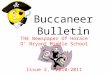 Buccaneer Bulletin THE Newspaper Of Horace O’ Bryant Middle School Issue 2, 2010-2011