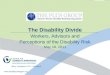 The Disability Divide Workers, Advisors and Perceptions of the Disability Risk May 18, 2011 Barry Lundquist, CLU – President “Raising Public Awareness