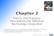 Chapter 2 Theory and Practice: Foundations for Effective Technology Integration © 2010 Pearson Education, Inc. All rights reserved. This multimedia product