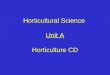 Horticultural Science Unit A Horticulture CD Problem Area 4 Growing Media, Nutrients, and Fertilizers