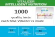 VITALIZER INTELLIGENT NUTRITION EXCLUSIVE 12 PATENTS Based on 12 Shaklee Studies EFFECTIVE 12 STUDIES 4 POWERFUL 80 BIO-OPTIMIZED NUTRIENTS DELIVERY SYSTEMS
