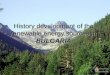 History development of the renewable energy sources in BULGARIA