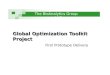 The BioAnalytics Group LLC Global Optimization Toolkit Project First Prototype Delivery