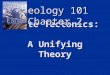 Plate Tectonics: A Unifying Theory Geology 101 Chapter 2