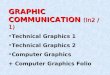 GRAPHIC COMMUNICATION (In2 / 1) Technical Graphics 1 Technical Graphics 2 Computer Graphics + Computer Graphics Folio