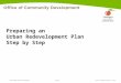 Page 1 2010 CDBG Applicants’ WorkshopUrban Redevelopment Plans Preparing an Urban Redevelopment Plan Step by Step