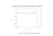 Liquid Al surface density profile F.D. Di Tolla, PhD Thesis (1996)