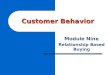 Customer Behavior Module Nine Relationship Based Buying