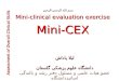 Mini-clinical evaluation exercise Mini-CEX Assessment of Overall Clinical Skills بسم الله الرحمن الرحیم لیلا پاداش دانشگاه علوم پزشکی گلستان
