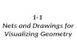 1-1 Nets and Drawings for Visualizing Geometry. Problem 1: Identifying a Solid From a Net Net: a two-dimensional diagram that you can fold to form a 3-D