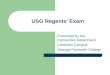 USG Regents’ Exam Presented by the Humanities Department Clarkston Campus Georgia Perimeter College