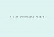 A S 26-INTANGIBLE ASSETS. What is meant from AS 26 The statement gives Guidance on 1.Recognition criterion 2.Measurement norms 3.Disclosure norms in relation