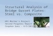 RPI Master’s Project Second Progress Report Stephen Ganz – 6/5/2012 Structural Analysis of Bridge Gusset Plates: Steel vs. Composite