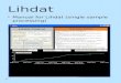 Lihdat  Manual for Lihdat (single sample processing)