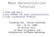 Muon Reconstruction Tutorial Tiesheng Dai, Steven Goldfarb Dec. 18-19, 2008 at Boston Univ. US Muon Alignment and Calibration Software Workshop 1.Find