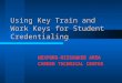 Using Key Train and Work Keys for Student Credentialing WEXFORD-MISSAUKEE AREA CAREER TECHNICAL CENTER