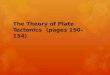 The Theory of Plate Tectonics (pages 150–154). How Plates Move (page 151) Key Concept: The theory of plate tectonics explains the formation, movement,