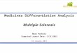 Medicines Differentiation Analysis Multiple Sclerosis 18 January 2011 Mary Perkins Expected Launch Date: 3/31/2013