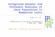 Integrated Genomic and Proteomic Analyses of Gene Expression in Mammalian Cells Tian et. al. Molecular & Cellular Proteomics 3:960-969, 2004 MEDG 505,