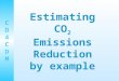 CD4CDMCD4CDM Estimating CO 2 Emissions Reduction by example