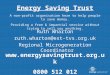 Energy Saving Trust Ruth Wharton ruth.wharton@est-tvs.org.uk Regional Microgeneration Coordinator A non-profit organisation here to help people to save