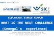 ELECTRONIC SINGLE WINDOW WHAT IS THE NEXT CHALLENGE (Senegal’s experience) Presented by Ibrahima Nour Eddine DIAGNE – General Manager GAINDE 2000 Raporteur