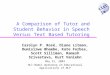 circle A Comparison of Tutor and Student Behavior in Speech Versus Text Based Tutoring Carolyn P. Rosé, Diane Litman, Dumisizwe Bhembe, Kate Forbes, Scott