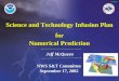 1 9/21/2015 Science and Technology Infusion Plan for Numerical Prediction Science and Technology Infusion Plan for Numerical Prediction NWS S&T Committee