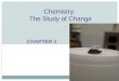 CHAPTER 1 Chemistry: The Study of Change. CHEMISTRY