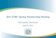 2011 ITRC Spring Membership Meeting Minneapolis, Minnesota April 6, 2011