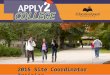What you need to know about the Apply2College Campaign 2015 Site Coordinator Training