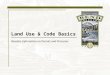 Land Use & Code Basics Baseline Information on Permits and Processes