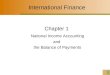 1 International Finance Chapter 1 National Income Accounting and the Balance of Payments