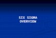 SIX SIGMA OVERVIEW. Six Sigma “ Six Sigma ” refers to tools, processes and cultures made famous by Motorola and General Electric in the 1980s and are