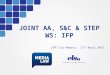 JOINT AA, S&C & STEP WS: IFP ICM Cluj-Napoca, 21 st April 2015