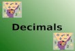 Decimals What is a decimal? WOO HOO!! Let’s get started!!