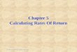 ®1999 South-Western College Publishing 1 Chapter 5 Calculating Rates Of Return