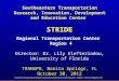 Southeast Transportation Research Innovation Development and Education - STRIDE - A US DOT Regional UTC Southeastern Transportation Research, Innovation,