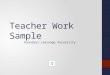 Teacher Work Sample Hannibal-LaGrange University