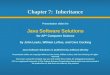Chapter 7: Inheritance Presentation slides for Java Software Solutions for AP* Computer Science by John Lewis, William Loftus, and Cara Cocking Java Software