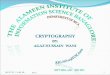 10/1/2015 9:38:06 AM1AIIS. OUTLINE Introduction Goals In Cryptography Secrete Key Cryptography Public Key Cryptograpgy Digital Signatures 2 10/1/2015
