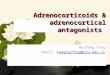 Adrenocorticoids & adrenocortical antagonists Huifang Tang Email: tanghuifang@zju.edu.cntanghuifang@zju.edu.cn