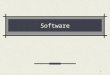 Software 1. Software is divided into parts System software Operating system Utility software Application software 2