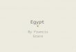 Egypt By Francis Grace Red, white, black and an eagle