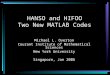 HANSO and HIFOO Two New MATLAB Codes Michael L. Overton Courant Institute of Mathematical Sciences New York University Singapore, Jan 2006