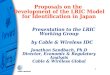 Proposals on the Development of the LRIC Model for Identification in Japan Presentation to the LRIC Working Group by Cable & Wireless IDC Jonathan Sandbach,