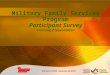 Military Family Services Program Participant Survey Training Presentation