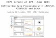 CCP4 school at APS, June 2011 Diffraction Data Processing with iMOSFLM, POINTLESS and SCALA Andrew GW Leslie, MRC LMB, Cambridge