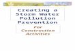Creating a Storm Water Pollution Prevention Plan For Construction Activities